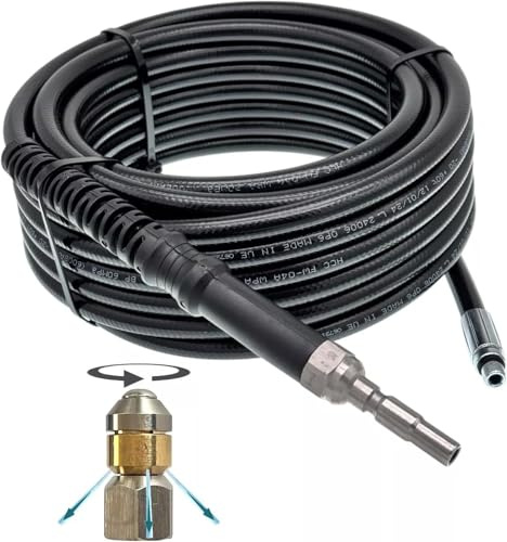 Tuyau de nettoyage pour canalisations Kränzle DN10 K1050 X-series - Buses de canalisation - Flexible - Kit de nettoyage de tuyaux (rotatif 3 x arrière, 80 m)