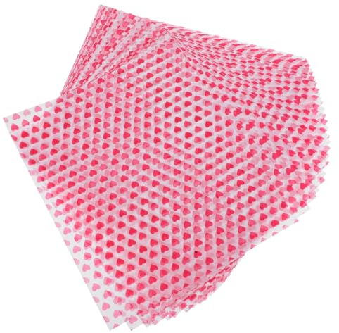 ROMISBABA 50pièces Lot Papier Sulfurisé Forme De Cœur Pour Friteuse à Air Résistant à Huile Graisse Pour Gâteaux Et Aliments