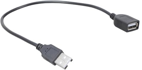 Vynetra Cavo prolunga USB 2.0 da 30 cm, compatibile con stampanti, tastiere e unità esterne, cavo di prolunga USB maschio a femmina