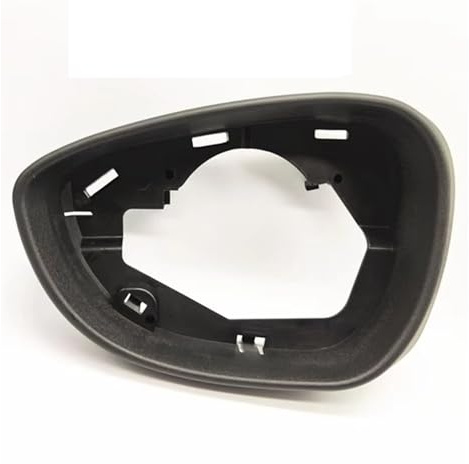 Spiegelkappen Für Ford Für Fiesta MK7 2009-2014 2015 2016 2017 Rückspiegel Rahmenhalter Verkleidung Auto Seitenspiegel Gehäuserahmen Spiegelkappe(Black-Left)