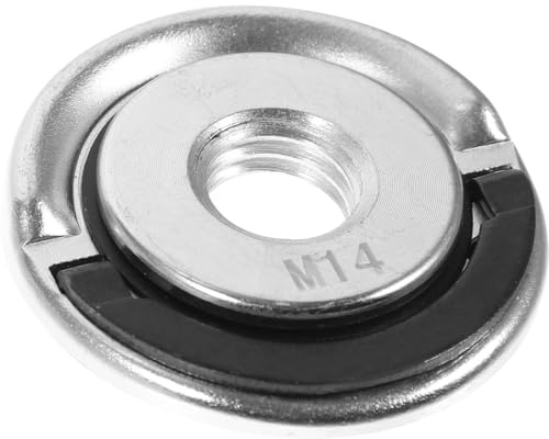 OATIPHO Angle Grinder Lock Nut 14mm Steel Flange Nut Compatible with 125 150 180 230mm Grinders Angle Accessory Replacement Component for Power Tool Maintenance