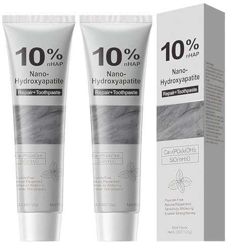 2 Piezas Hidroxiapatita Pasta De Dientes 120g Por Tubo Protege El Esmalte Dental Alivia La Sensibilidad Pasta Dental Con Hidroxiapatita Ayuda a Blanquear Los Dientes