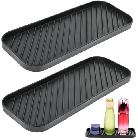 Yerozhui Soporte Estropajo Fregadero Silicona 2 Unidades 22.8 x 9 cm Porta Estropajos Fregadero Alfombrilla Drenaje Organizador Fregadero Jabonera Cocina Fregadero Antideslizante Universal