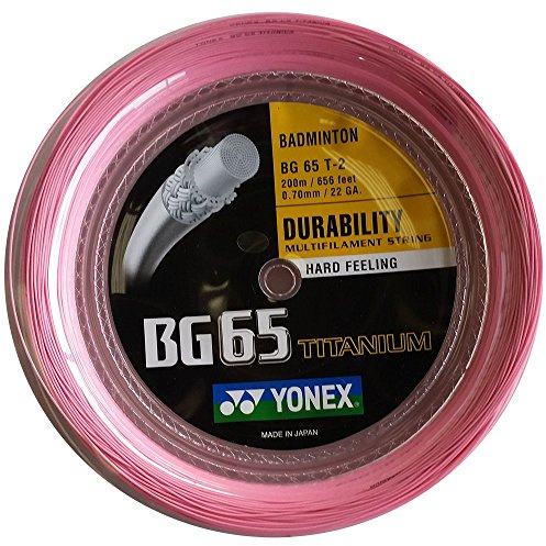 YONEX BG-65 Ti Pink (200 MTS)