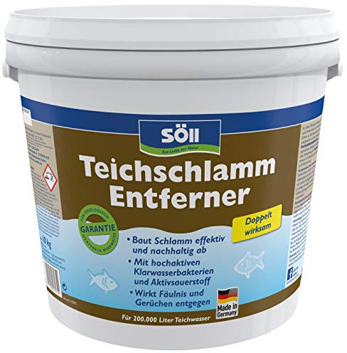 Söll 81280 TeichschlammEntferner 10 kg - biologischer Teichreiniger entfernt organischen Schlamm und Ablagerungen im Gartenteich Fischteich Schwimmteich Koiteich