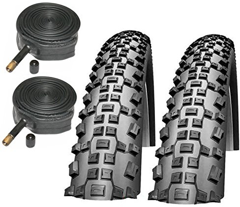 Schwalbe Rapid Rob 26 x 2.10 Mountain Bike Tyres with Schrader Inner Tubes (Pair)