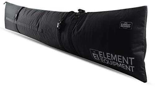 Element Equipment Gepolsterte Skitasche verstellbar Einheitsgröße Reise Skitasche schwarz/grau