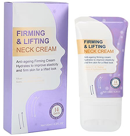 Straffende Halscreme, Anti Falten Creme Halscreme Doppelkinn Reduzierende Creme 120 Ml Roller Cream Straffende Anti Falten Massagecreme für Hals und Dekolleté
