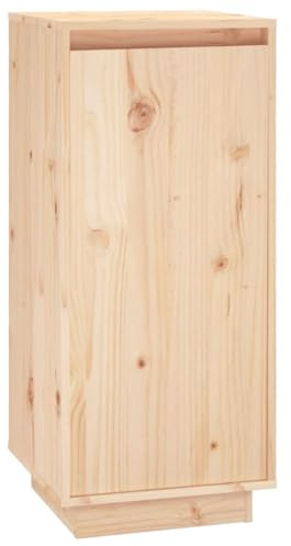 vidaXL Armario Zapatero Organizador Pasillo Sala Zapatos Almacenamiento Estante Recibidor Entrada de Madera Maciza de Pino 35x35x80 cm
