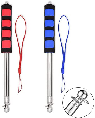 2 Pezzo Asta Telescopica per Bandiera, Asta della Bandiera Acciaio Inox, Telescopica Asta Della Bandiera, Asta Bandiera Telescopica,per la didattica degli insegnanti, le sfilate, i pennoni