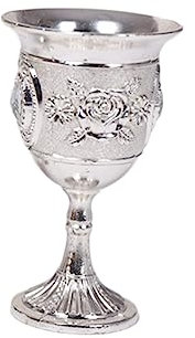 UPKOCH Copa de Vino Boca Ancha y Fácil de Limpiar de Aleación de Zinc Diseño Delicado y Tallo Elegante Reutilizable y Resistente para Bar o Comidas Diarias