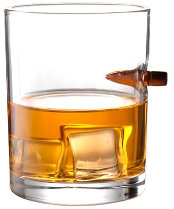 lesulety Bicchieri Rum Bicchieri Amaro Particolari Bicchieri per Grappa Vetro Proiettile Bicchieri Acqua Vetro Bicchieri da Amaro Bicchiere Whisky Regali Particolari,C