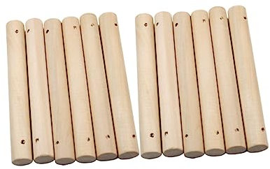 NUOBESTY 25stücke Runde Holzstäbe Massivem Für -bastelprojekte Modellbau Und Pet Ladder-herstellung Langlebig Und Vielseitig Einsetzbar