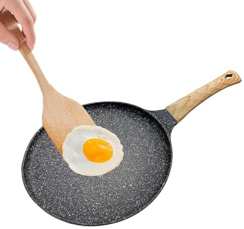 Bistecchiera per hamburger, padella per colazione, crepe, piastra per cottura a induzione, con rivestimento antiaderente