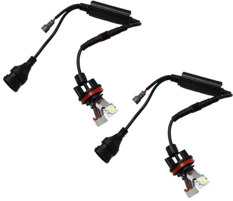 YananAC 2 unidades H8 LED Angel Eyes para E90 E92 E87 E82 1er 3er 5er E60 6er E63 X5 X6 X1 Z4 Angel Eye Faro 07119906503-07 11 9 906 503-9906503-9906503