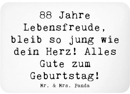 Mr. & Mrs. Panda magnet Spruch 88. Geburtstag Jubel - Geschenk, Notizhalter, haftmagnet, Meilenstein Feier, Glückwunsch, Geburtstagswünsche, handgefertigte Geschenke, zettelhalter, Geburtstagsgeschenk