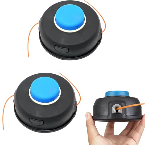 2 Stück Trimmerkopf T45X für Husqvarna Tap Advance Trimmerkopf T45X Trimmerkopf für Husqvarna Motorsense Ersatz Trimmer Mähkopf Rasenmäher Zubehör Gartengeräte T45 T45X