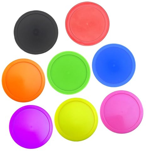 Aymzbd 8pcs Air Hockey Pucks Air Hockey Tables Équipement pour Anniversaire Spieltable
