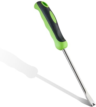 Cazzuola da giardino con manico ergonomico verde, in acciaio inox