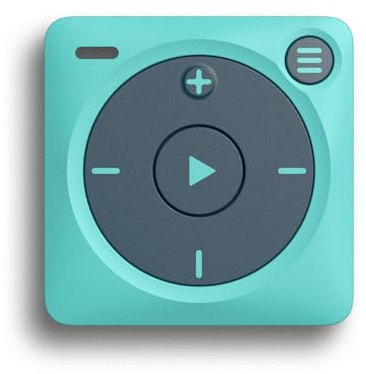 Mighty 3 Spotify & Amazon Music Player (2026 Edition) – Portable, Screen-Free, Works Offline – Compatible with Bluetooth & Wired Headphones – Stores 1,000+ Songs – No Phone Required (Blue)