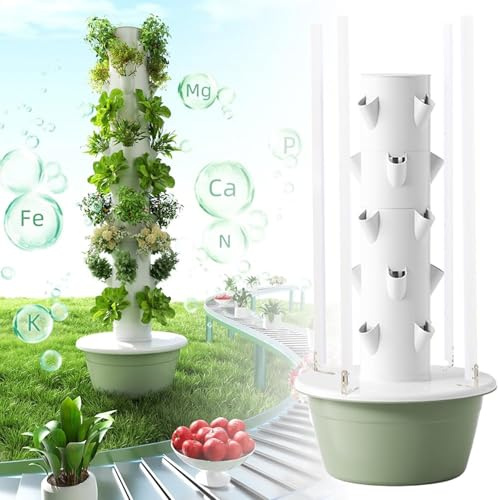 Systèmes hydroponiques ZXINXIN, Tour de Culture aéroponique avec Lampes de Culture LED, système de Culture hydroponique pour Jardin d'herbes fraîches, Fruits et légumes 9 Couches