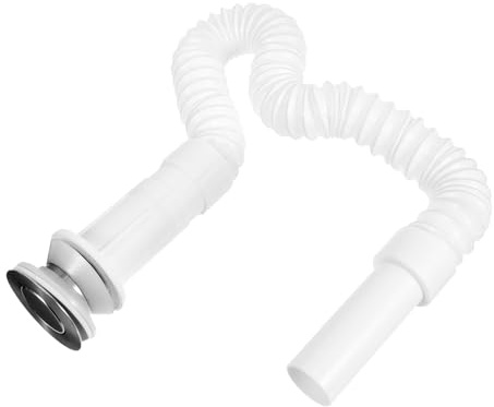 SAFIGLE Flexible Corrugated Drain Pipe Hose Extension for Washing Machine Sewer Tubing Dual-Headed Connector Abs Material Fit for Kitchen and Bathroom Sinks
