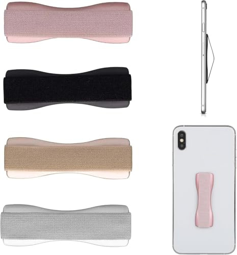 4 Stück -Smartphone Fingerhalter Handy Halter Griff Halterung Einhandbedienung Halterung für Smartphone, Fingerhalter Haltegriff Griff Halter Handyhalter Handy Halterung Einhandbedienung