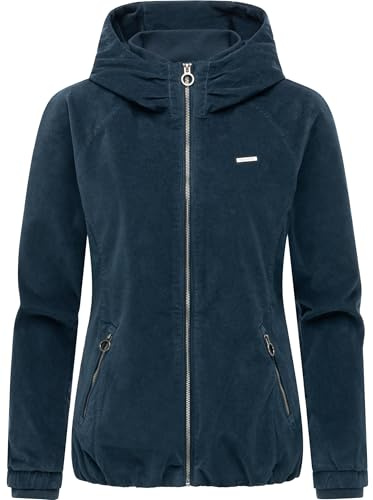 Ragwear dam manchesterjacka, övergångsjacka av snöre med huva, dizzie Cordy YoUMODO XS-3XL, bensin, M