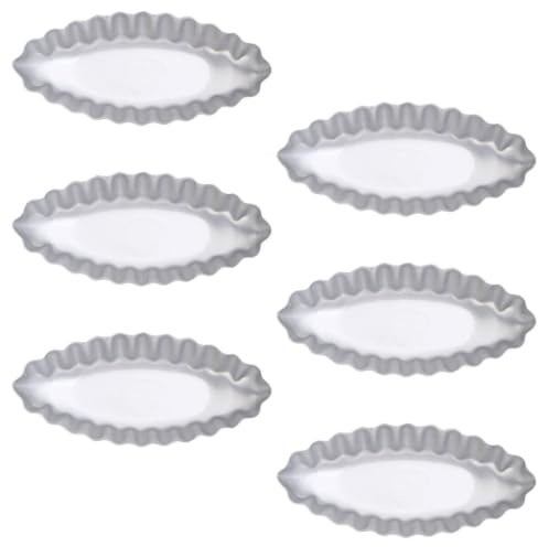 OFFIGAM Molde para Tarta de Huevo de Aleación de Aluminio, Juego de 6 Piezas, Fácil de Limpiar, Adecuado para Hornear DIY y Tartaletas Caseras