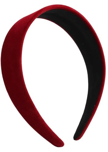 Classique Serre-Tête Rouge, Serre Tete Femme, Bandeau de Cheveux Femme Serre-Tête, Bandeaux Rembourrés En Velours, Bijou de Cheveux Vintage - Pour Femmes Et Filles
