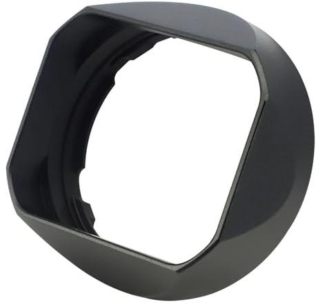 Lens Hood， Quadratische Bajonett-Gegenlichtblende aus Metall, kompatibel mit Fujifilm Fuji Xc35mm F2, XF35MM 23MM F2 Zubehör ，Replacement