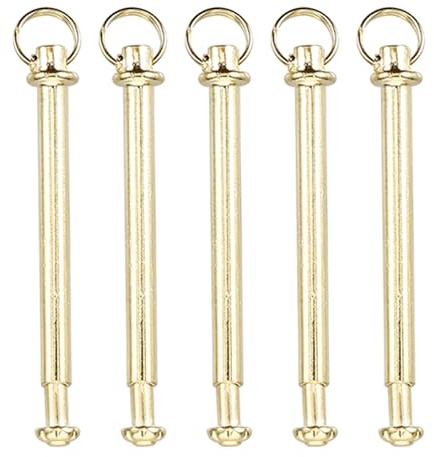 VILLCASE Remaches Metálicos para Eje de Ventilador Plegable 3 Mm Anillo, Kit de Reparación de 5 Juegos para Abanicos de Mano, Sujetadores de Repuesto para Piezas de Abanico Plegable