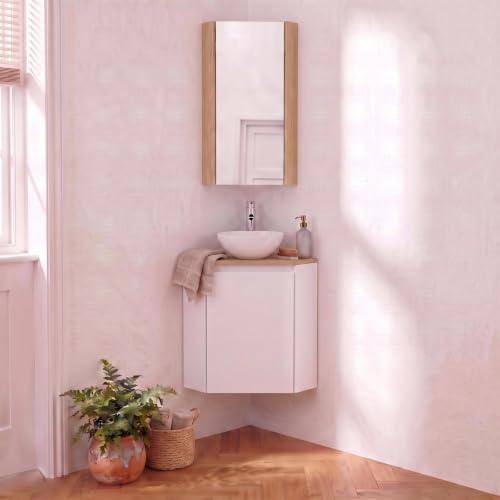 MOB-IN Sorrento - Mobile lavapani angolari + lavabo + rubinetto + armadio