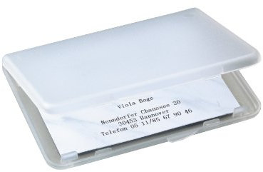 SIGEL VA140 leichtes Karten-Etui transparent matt