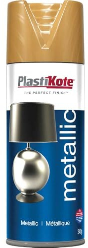 Plastikote Metallic Aerosol Spray Paint Gold 400ml
