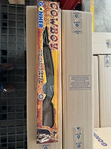 Gonher 97/0 - Fucile da Cowboy a 12 Colpi, Colore Metallo
