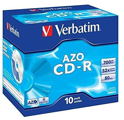 Verbatim 52x CD-R Super Azo 700MB 10 Pack Jewel Case