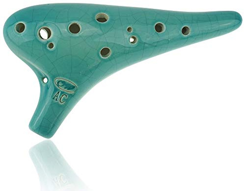The Voice of the Earth 12 Hole Alto C Ocarina,Blue Ice Crack Burning Technology, Unique Design and Well Tuned,High Cost Performance,OcarinaWind®