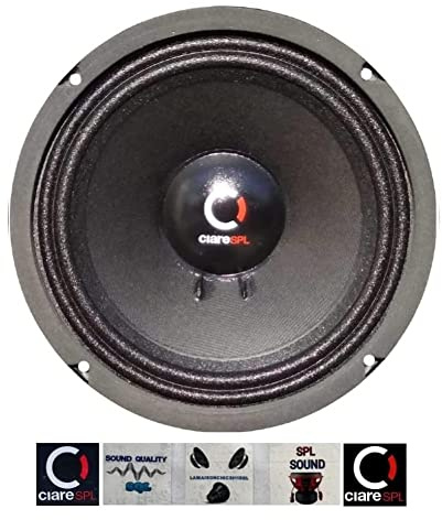 Ciare 1 CM161 altoparlante diffusore 16,50 cm 165 mm 6,5 80 watt rms 200 watt max impedenza 4 ohm portiere auto spl sensibilita' di 93 db, 1 pezzo + 5 adesivi omaggio