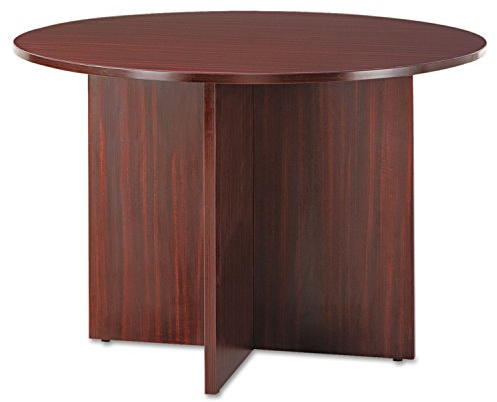 Alera VA7142MY Valencia Round Conference Table W/Legs, 29 1/2h X 42 Dia, Mahogany