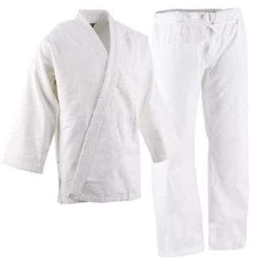 TMA Professional Kimono - Heavyweight Karate Canvas Uniform - 100% Advanced Cotton Karate Gi 12 oz Adult and Kids White (White, 4)