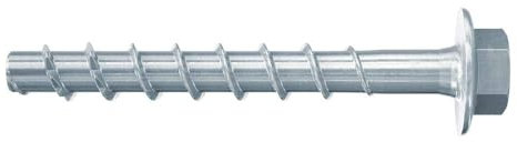 fischer 546391 UltraCut, Galvanisch Verzinkt, 6x60 Sechskant mit angeformter Scheibe