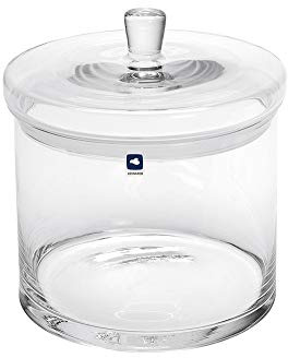 Leonardo Dose Top, 2,8 l, Höhe 20 cm, Durchmesser 18 cm, handgefertigtes Klarglas, 031305