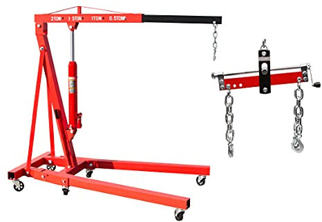 otgerlensker products Motorhebekran Motorkran Motorheber Werkstattkran Kran 2000 kg + Motorheber 1500 LBS Positionierer