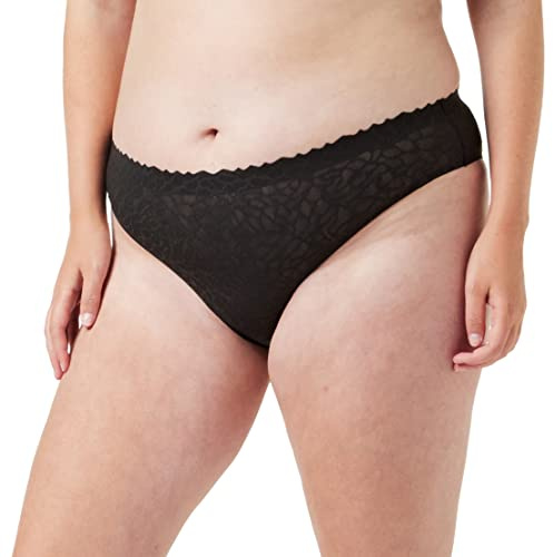 sloggi Donna Zero Feel Lace 2.0 Brazil Panty, Nero, S