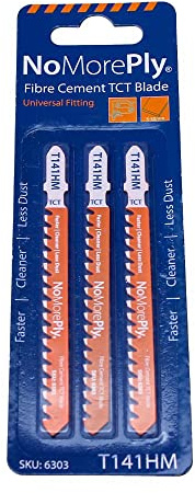 No More Ply Fibre Cement Cutting Jigsaw Blade Universal Fitting