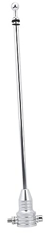 Dickly Motorcycle Flag Pole Practical Motorbike Flag Shelf Wear Resistant Adjustable Flagpole Mount Stable for Motorcycle Cycling Fittings, Silver
