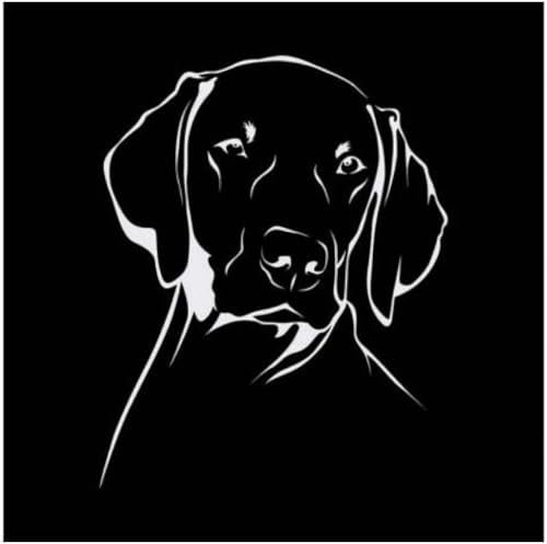 Autoaufkleber Und Abziehbilder, 13 X 16,2 Cm, Hund, Tiere, Haustiere, Vinyl-Aufkleber, Autoaufkleber, Cartoon, Schwarz/Silber (2 Stück)