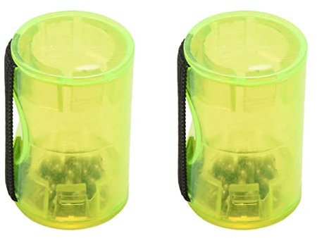 Clyictz 2 x Sand-Shaker für Gitarre, Ukulele, Rhythmus-Ring, Maraca, Cabasa, zum Tragen an Finger-Ukulelen, Zubehör, Schwarz