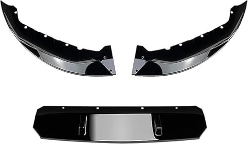 ZHOUFUDA Auto Frontspoiler Lippe Frontschürze Lippenspoiler für BMW 5er G30 M Sport 525i 530i 2021, Frontstoßstange ABS Splitter Lip Spoiler Kinnschutz Lip Diffusor Splitter Body Kit
